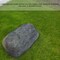Decorative Outdoor Weather-Resistant Artistic Artificial Faux Stone Rock, Garden Patio Granite Grey Fiberglass Stone